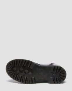Jadon Distressed Lakleren Platformlaarzen in Zwart