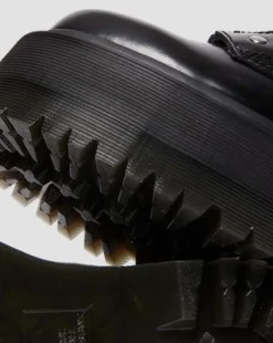 Jetta Hi Max Buttero Leren Platform Laarzen in Zwart