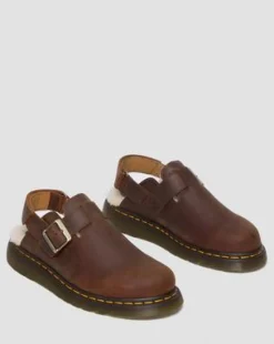 Jorge II Imitatiebont Gevoerde Mules in Warm Tan
