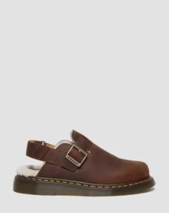 Jorge II Imitatiebont Gevoerde Mules in Warm Tan