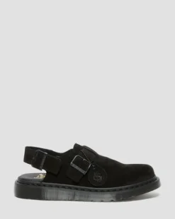 Jorge Made In England Suède Mules in Zwart