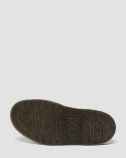 Josef Leren Gesp Slide Sandalen in Zwart