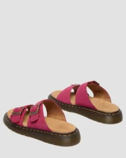 Josef Nubuckleren Slide Sandalen in Roze