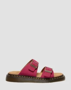 Josef Nubuckleren Slide Sandalen in Roze