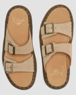 Josef suède slide-sandalen in Solbrun