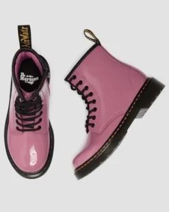 Junior 1460 Lamper Lakleren Laarzen in Dms Roze
