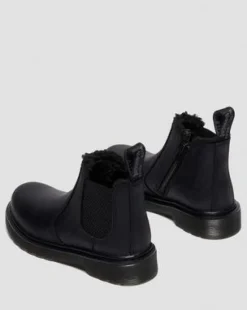 Junior 2976 Leonore Imitatiebont Gevoerde Chelsea Boots in Zwart