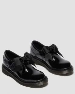 JUNIOR POLLEY II LAKLEREN MARY JANE SCHOENEN MET STRIK in Zwart