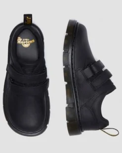 Junior Raffe Leren Schoen met Band in Zwart