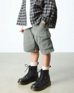 Junior 1460 Softy T Leren Veterlaarzen in Zwart