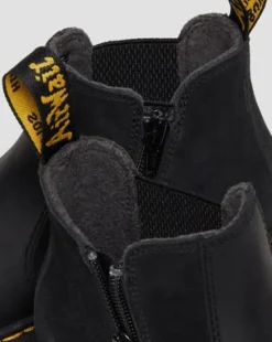 Junior 2976 Wintergrip Suède Chelsea Laarzen in Zwart