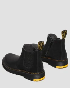 Junior 2976 Wintergrip Suède Chelsea Laarzen in Zwart