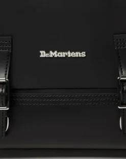 Kiev Leren Box Laptop Rugtas in Zwart