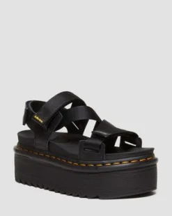Kimber II Logo Webbing Sandalen in Zwart