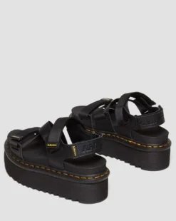 Kimber II Logo Webbing Sandalen in Zwart