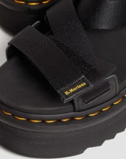 Kimber II Logo Webbing Sandalen in Zwart