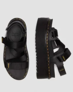 Kimber II Logo Webbing Sandalen in Zwart