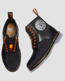 1460 King Nerd Leren Laars in Zwart