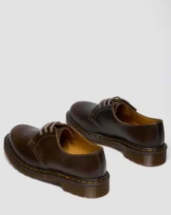 1461 Klassieke Kalfsleren Schoenen in Sepia Grijs