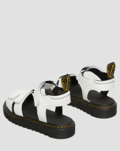 Kleire Leren Sandalen met Band voor Kinderen in Wit