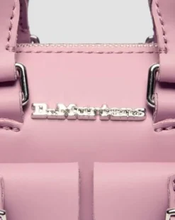 Lakleren Minihengseltas in Dusty Roze