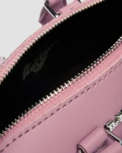Lakleren Minihengseltas in Dusty Roze
