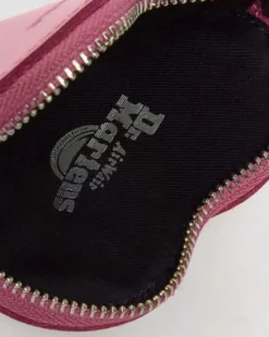 Leren Hartvormige Sleutelhanger Handtas in Dms Roze