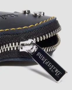 Leren Hartvormige Sleutelhanger Handtas in Zwart