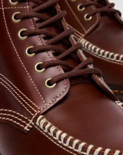 Lowell Chukka Moc Toe Leren Enkellaarzen in Bruin