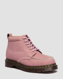 Lowell Chukka Nubuck Moc Toe Enkellaarzen in Dusty Roze