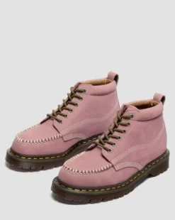 Lowell Chukka Nubuck Moc Toe Enkellaarzen in Dusty Roze