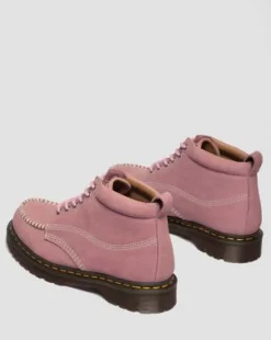 Lowell Chukka Nubuck Moc Toe Enkellaarzen in Dusty Roze