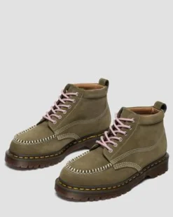 Lowell Chukka Nubuck Moc Toe Enkellaarzen in Olijfkleurig Groen