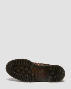 LOWELL LEOPARD PRINT MOC TOE SHOES in Luipaard