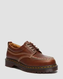 Lowell Leren Moc Toe Schoenen in Butterscotch