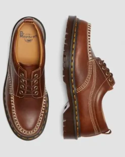 Lowell Leren Moc Toe Schoenen in Butterscotch