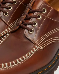 Lowell Leren Moc Toe Schoenen in Butterscotch