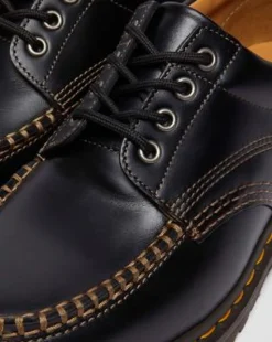 Lowell Leren Moc Toe Schoenen in Zwart