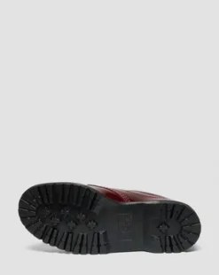 Lowell Moc Toe Lakschoenen in Cherry Red