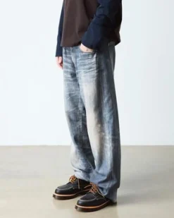 Lowell Wild Grain Leren Moc Toe Schoenen in Zwart