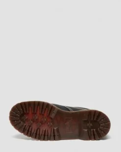 Lowell Wild Grain Leren Moc Toe Schoenen in Zwart