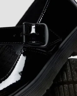 Mariel II Lakleren Schoenen met Gespriem in Zwart