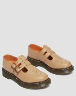 8065 Mary Jane Virginia Leren Schoenen in Savannah Tan