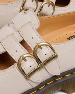 8065 Mary Jane Virginia Leren Schoenen in Vintage Taupe
