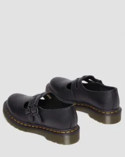 8065 Mary Jane Virginia Leren Schoenen in Zwart