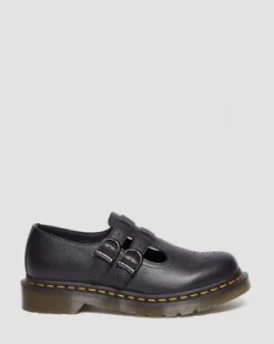 8065 Mary Jane Virginia Leren Schoenen in Zwart