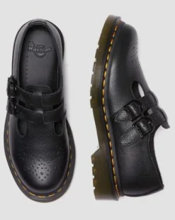 8065 Mary Jane Virginia Leren Schoenen in Zwart