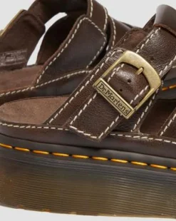 Maxxy Slide AR Rogue leren sandalen in Bruin