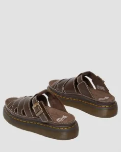 Maxxy Slide AR Rogue leren sandalen in Bruin