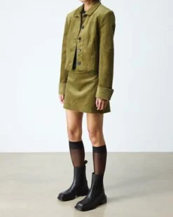 Maybole Leren Chelsea Boots met Vierkante Neus in Zwart
